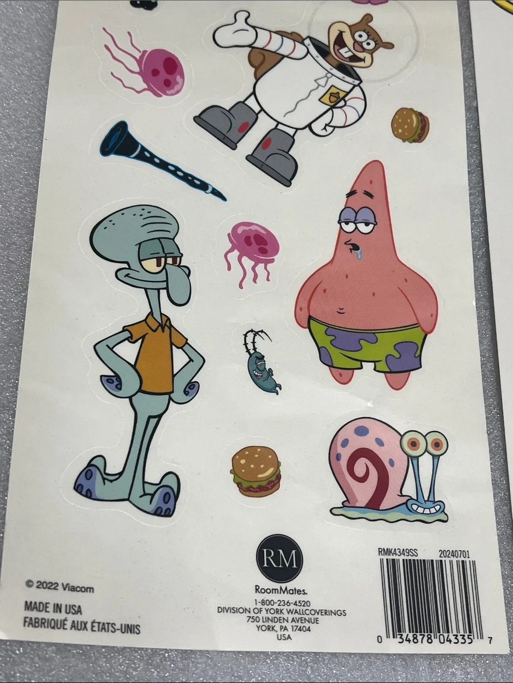 SpongeBob SquarePants Wall Decals Autocollans Stickers